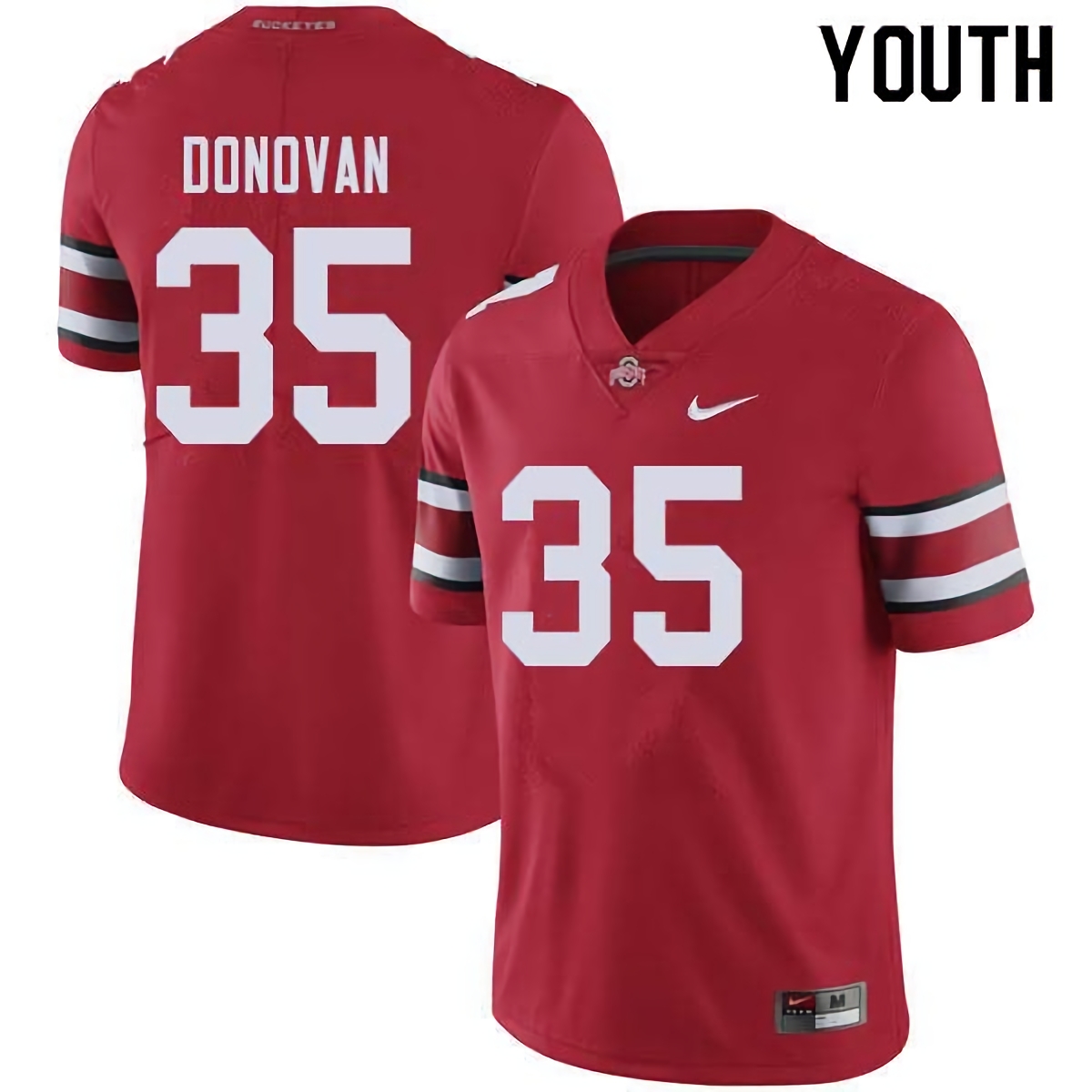 Luke Donovan Ohio State Buckeyes Youth NCAA #35 Nike Red College Stitched Football Jersey XTC0856AD